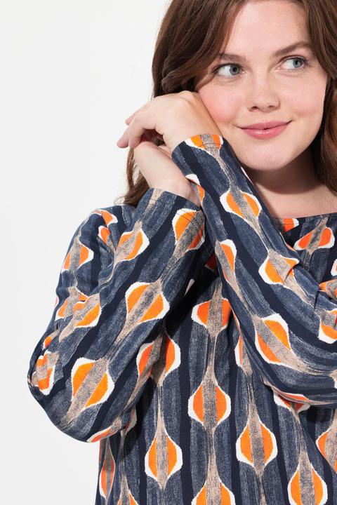Produktbild Ulla Popken Sweatkleid, U-Boot-Ausschnitt, Langarm (46, 48)