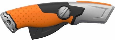 Produktbild Fiskars Pro Sicherheits-Universalmesser mit einziehbarer Klinge, Länge 17,7 cm, Rostfreier Stahl/Kun (Cutter)