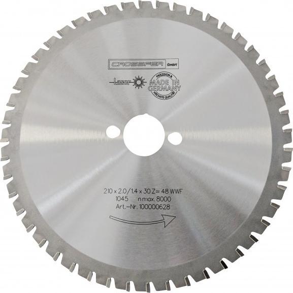 Immagine prodotto Crossfer - 210mm PROFI HM Multifunktions-Sägeblatt WSB-Multi 210x2,0/1,4x30 Z48 WWF/ 6,5 UNI 1