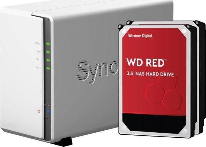 Image du produit Synology DS220j (2 x 4 To, WD Red Plus)