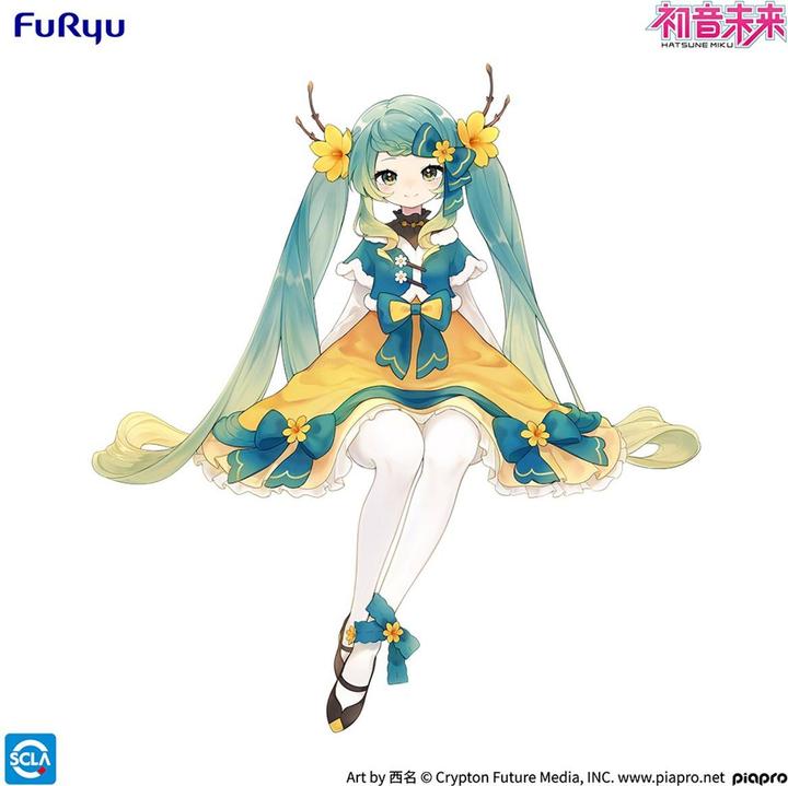Actual product image Furyu Hatsune Miku Noodle Stopper PVC Statue Hatsune Miku 2025 Chinese New Year Ver. 14 cm