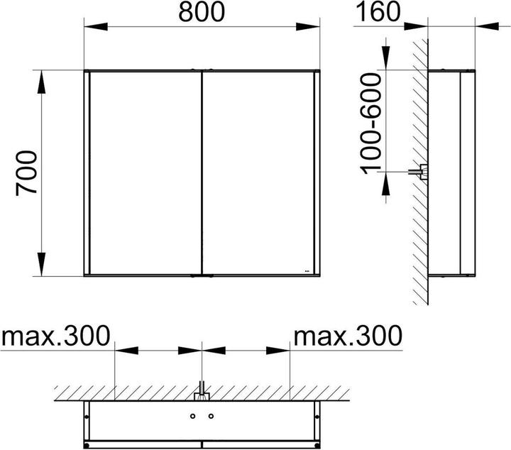 Image du produit Keuco KE Armoire de toilette Royal Match 12802