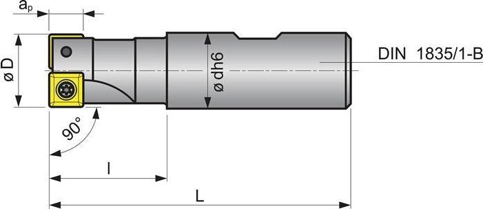 Actual product image Tecwerk Schaftfräser