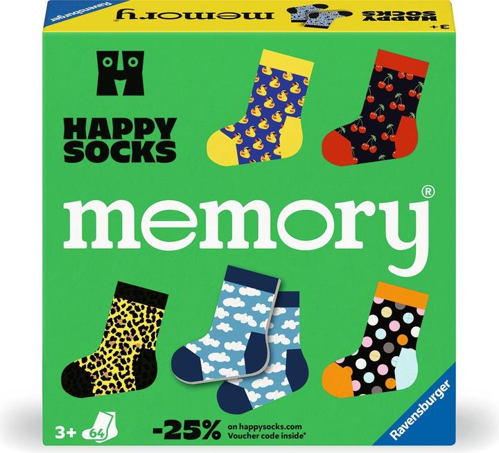 Ravensburger 24702 memory® Happy Socks. Der Spieleklassiker in Kooperation mit Happy (Multilingual)