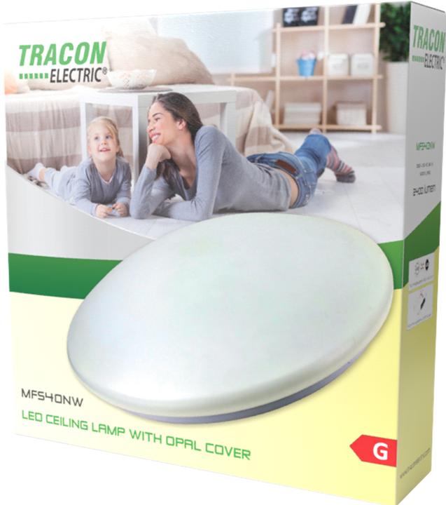 Actual product image Tracon LED wall light with opal cover (750 lm)