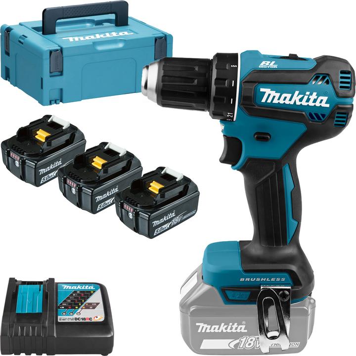 Actual product image Makita DDF485RTJ3 (Rechargeable battery operated)