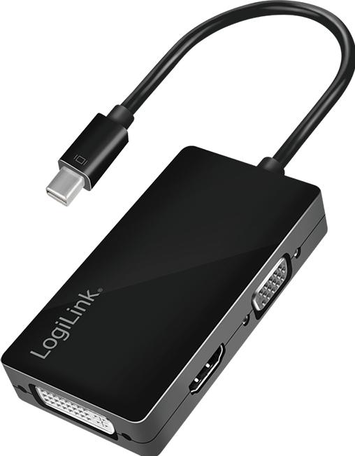 Productafbeelding LogiLink 4K Mini-DisplayPort (DVI, HDMI, VGA, 8.70 cm)