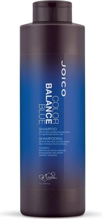 Image du produit Joico Shampooing Color Balance Blue pour cheveux bruns éclaircis 33.8 Fl Oz avec huile de rose musquée et (Shampoing liquide)