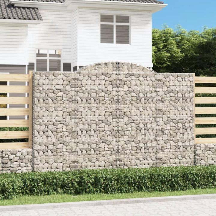 Produktbild VidaXL Gabionen mit Hochbogen 10 Stk 300x50x200/220cm Verzinktes Eisen