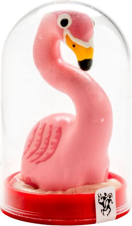 Actual product image Erco Scherzkondom „Pink Flamingo“ – Handbemalt, Naturkautschuklatex, Fun-Geschenk für Partys (1 pcs.)