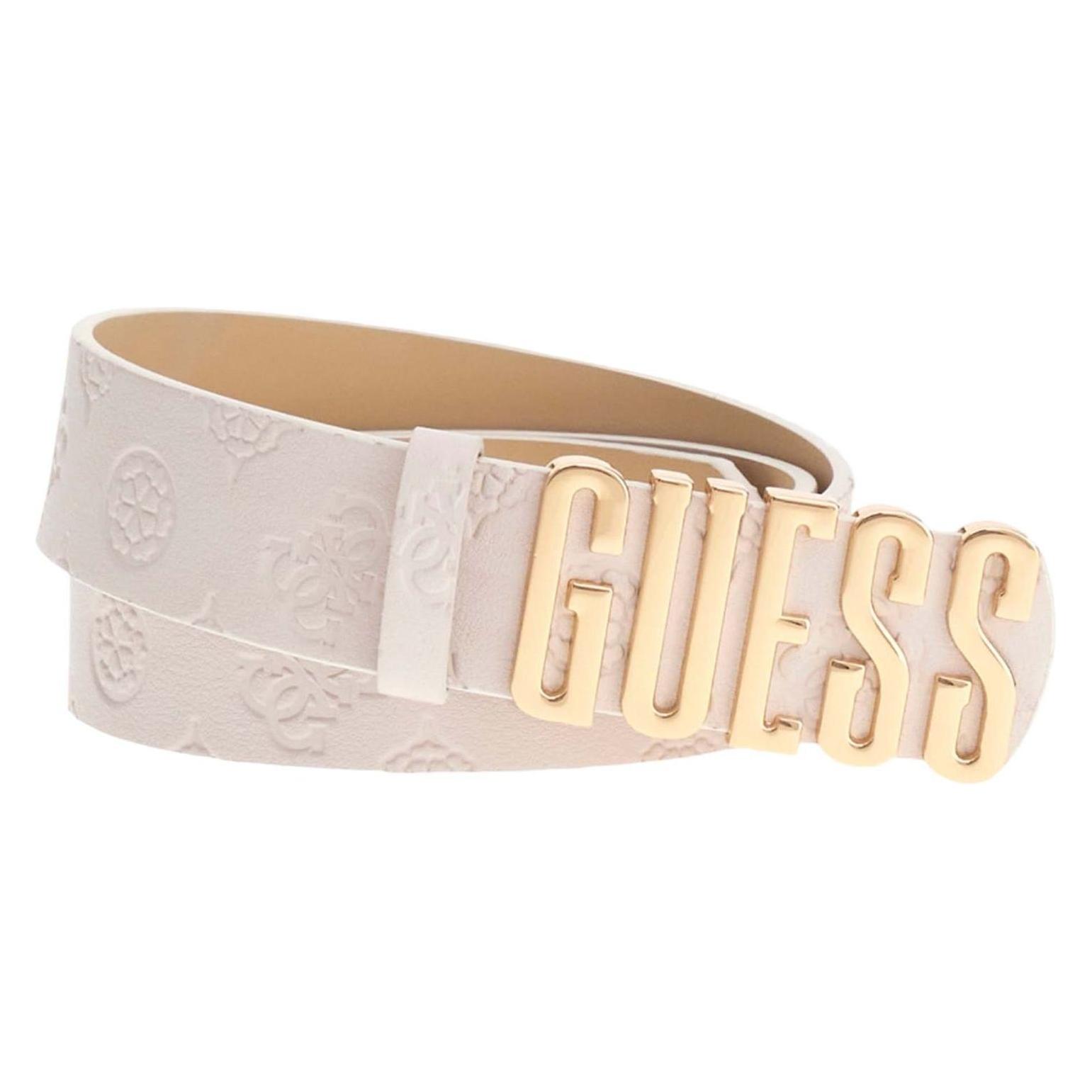 Guess, Damen, Gürtel, Gerty Pant Belt, Weiss