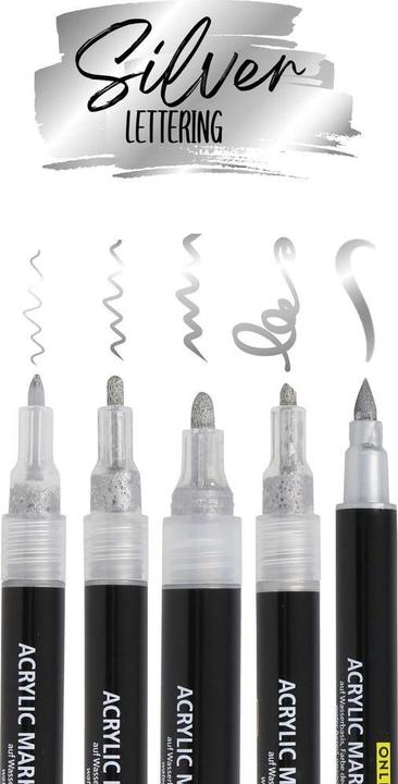 Immagine prodotto Online Set di scritte in argento (5x)