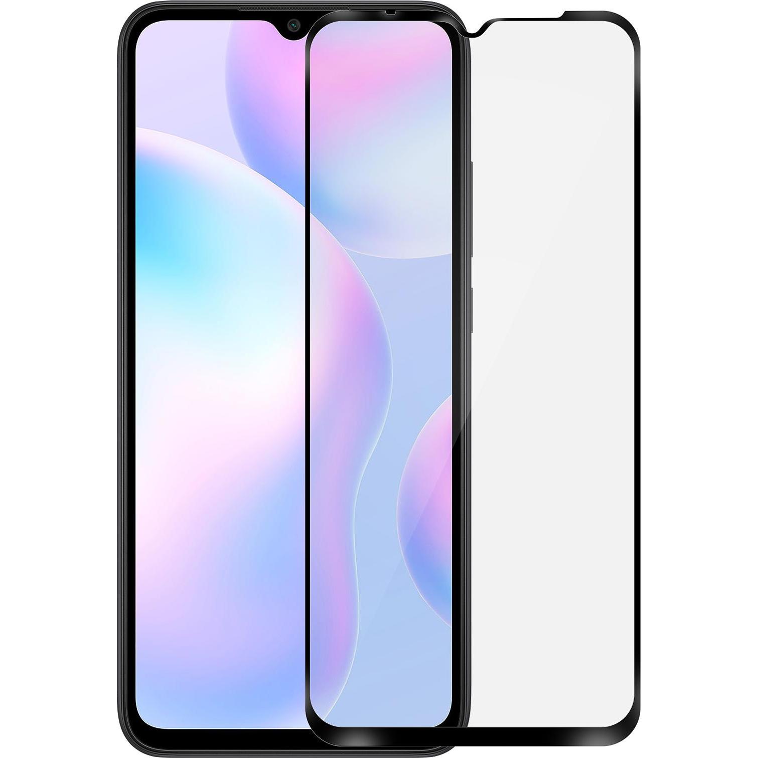 Avizar Displayschutzfolie, Case friendly Schutz (1 Stück, Xiaomi Redmi 9AT), Smartphone Schutzfolie, Schwarz