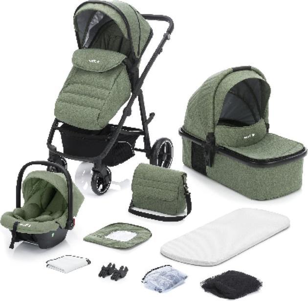 Actual product image Mica Pushchair set - Jaguar - Colour: green melange