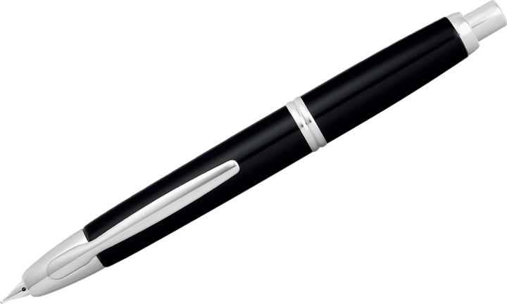Actual product image Pilot Capless Rhodium EF silver/black (Black/Silver, 1 x)