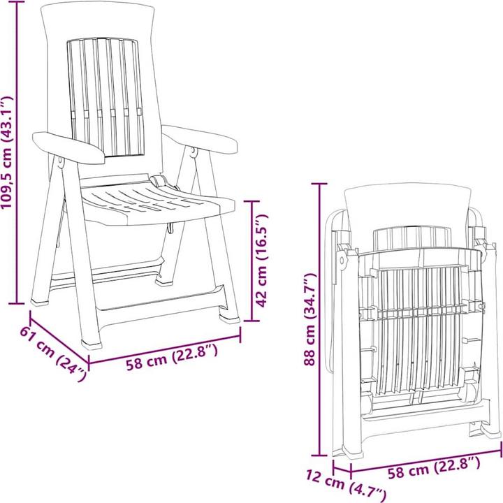 Produktbild vidaXL Gartenstuhl