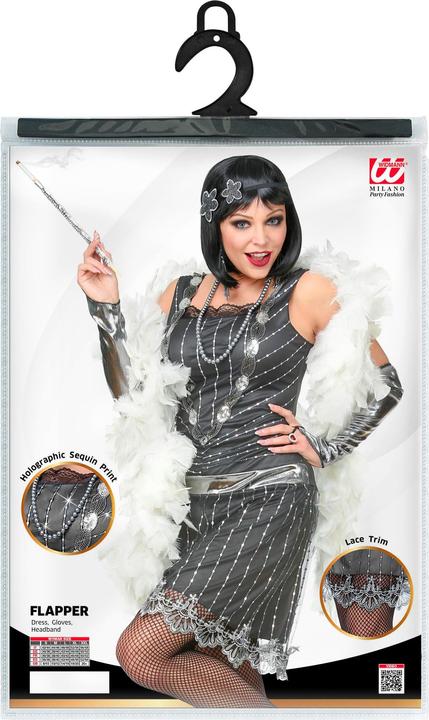 Immagine prodotto Widmann Abito glitterato con scaldabraccia, copricapo grigio (L)