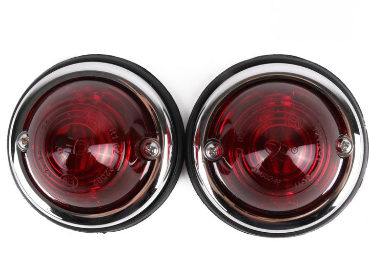 Image du produit Benson Feu latéral chromé rouge 70 mm 2 pièces E9
