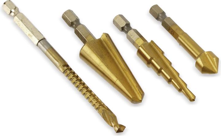 Produktbild Masterproof Multifunktions-Bohrer Satz 4 teilig, in Metallbox (6 mm)