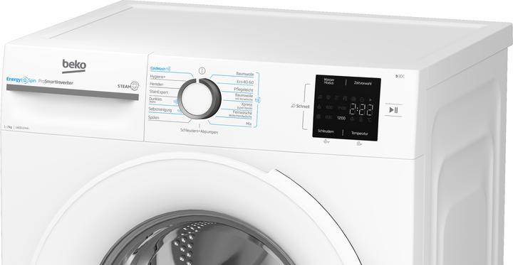 Produktbild Beko BM3WFU3741W Waschmaschine 7 kg, 1400 U/min (7 kg, Links)