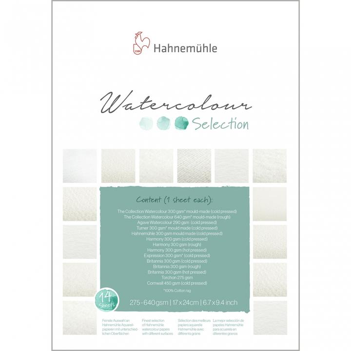 Image du produit Hahnemühle Aquarelle Selection Pad 17 x 24 cm 14 feuilles (17 x 24 cm)
