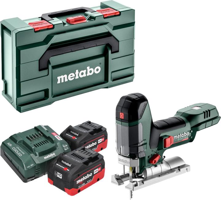 Immagine prodotto Metabo Seghetto alternativo a batteria ST 18 LT 130 BL 18 V 130 mm senza spazzole + 2x batteria LiHD 5,5