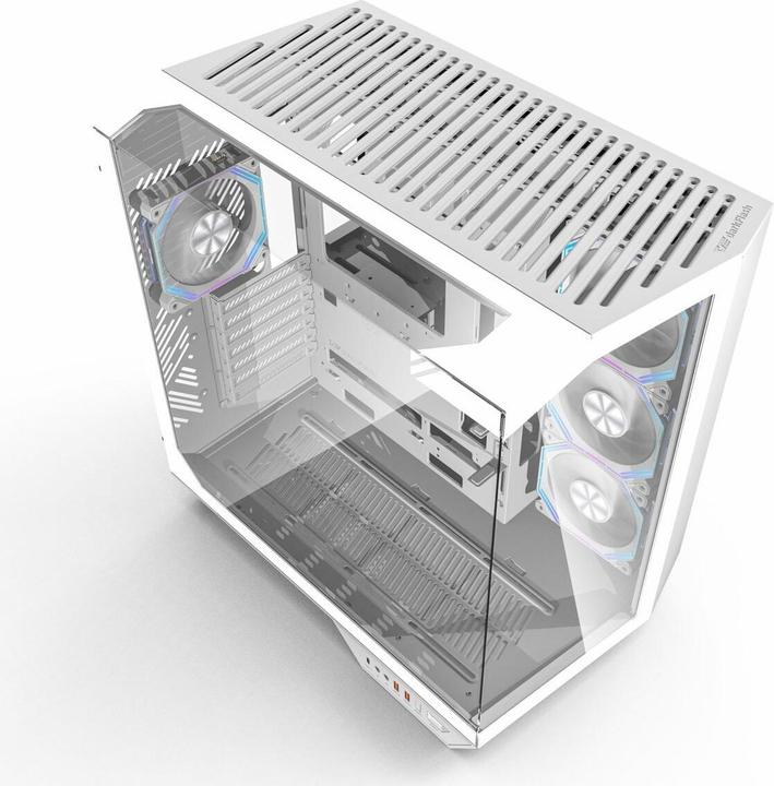 Actual product image Darkflash Tech ATX Semi-Tower Gehäuse DarkFlash DY470 Weiss (ATX)