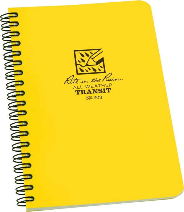 Produktbild Rite in the Rain Notizbuch Side-Spiral 11,75x17,8cm Transit gelb (Speziallineatur, Harter Einband)