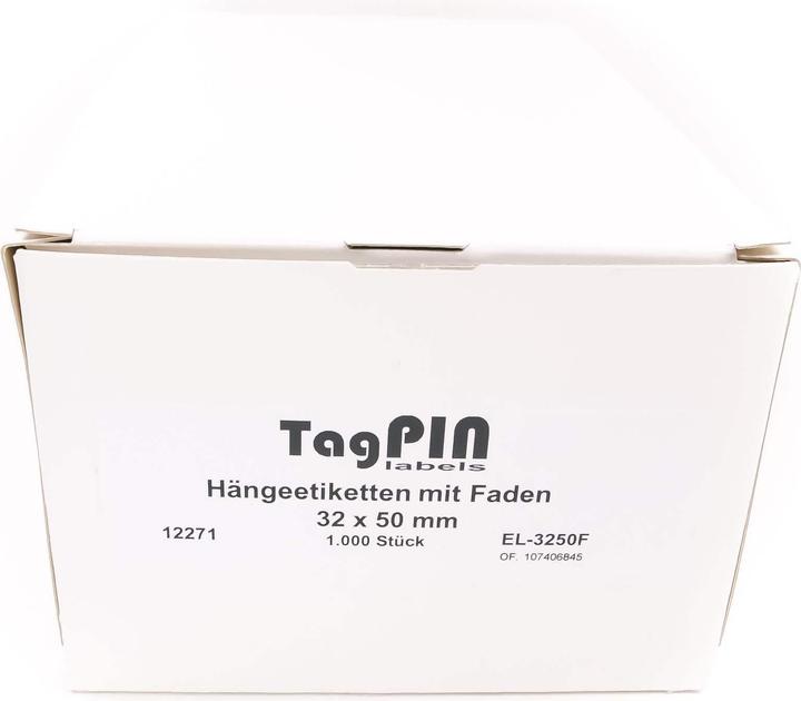 Actual product image Amko Hanging labels with white thread 32 x 50mm (1000pcs.) (1000 x)