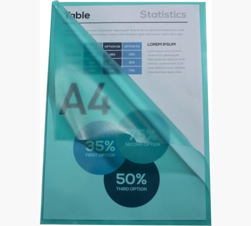 Immagine prodotto Exacompta Copertina trasparente A4, 100 pezzi, verde (A4, 100x)