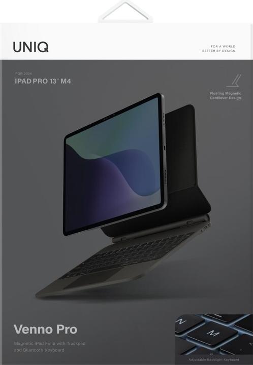 Produktbild Uniq Case Venno Pro Magnetic Smart with keyboard for iPad Pro 13" M4 (2024) bl