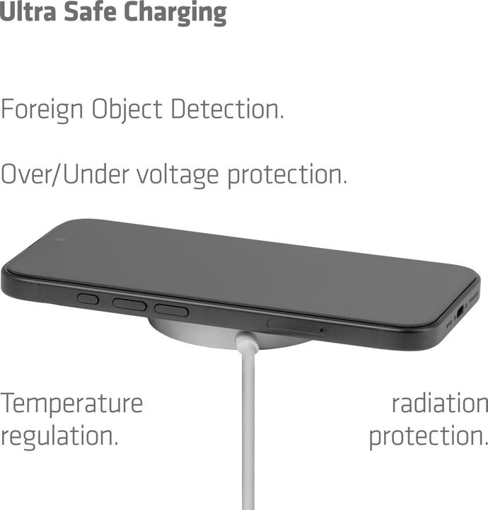 Produktbild Club 3D Club3D Ladegerät Qi2 USB Typ C 25W wireless weiss (25 W)