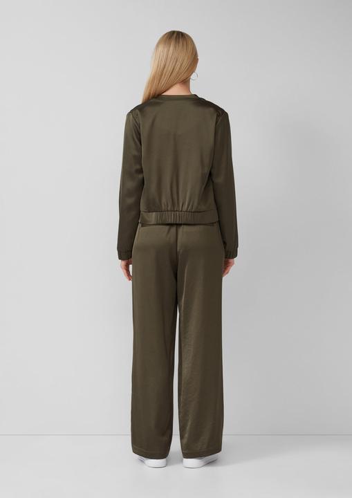 Immagine prodotto s.Oliver Indoor-Jacke Offene Satinjacke mit Elastikbündchen (48)