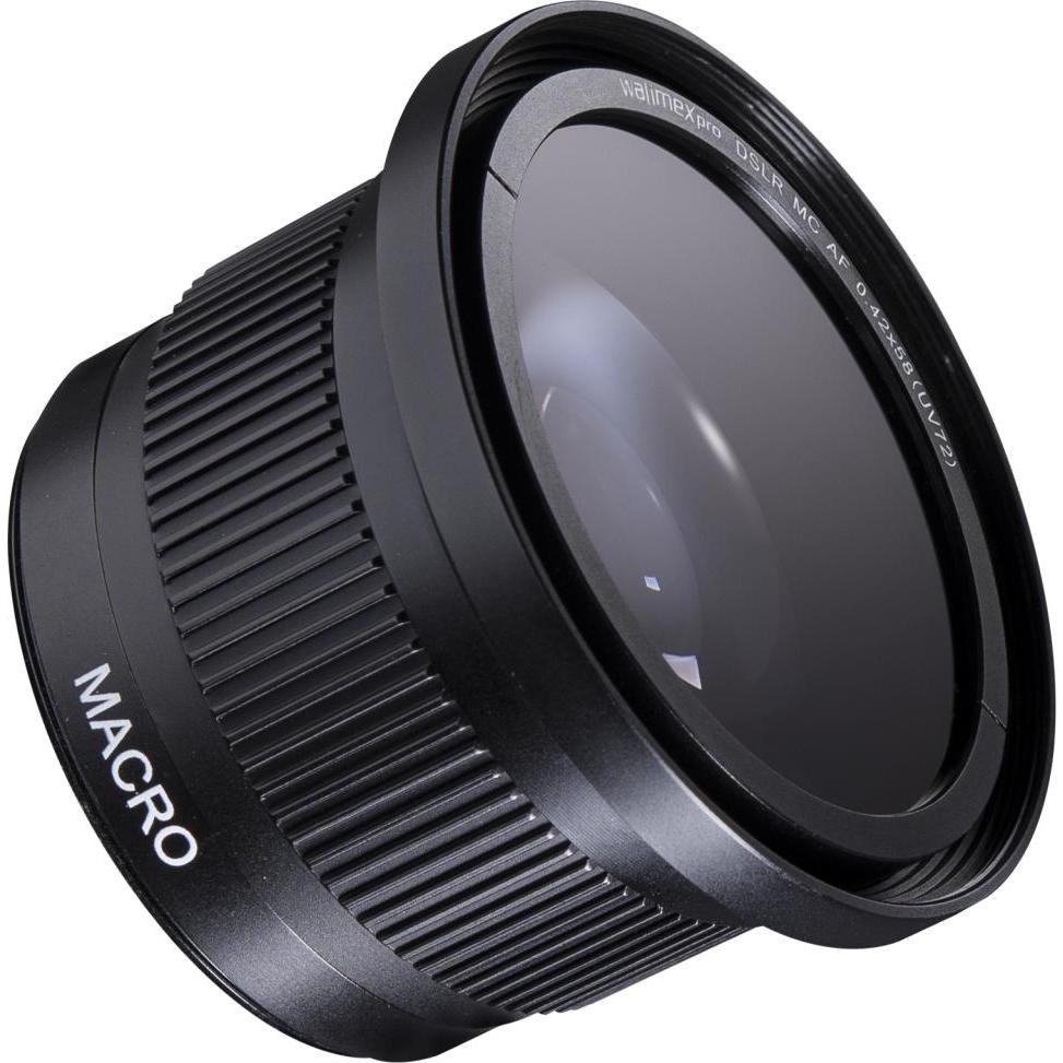 Thumbnail - Walimex Makro-Fisheye Vorsatzlinse 0,42x58, Objektivadapter, Schwarz