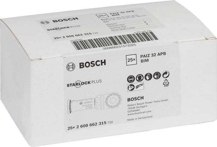 Produktbild Bosch Professional Zubehör BIM Tauchsägeblatt PAIZ 32 APB, Wood and Metal, 60 x 32 mm