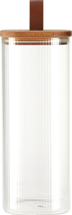 Excellent Houseware Storage jar with acacia wood lid, 1900 ml (1.90 l)