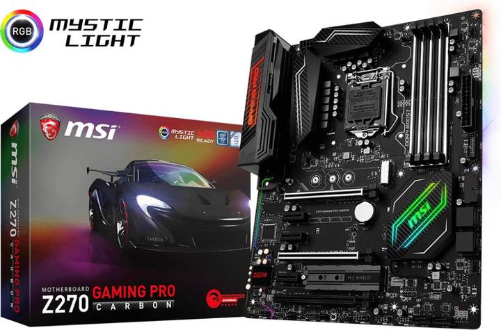 Immagine prodotto MSI Z270 Gaming Pro Carbon (LGA 1151, Intel Z270, ATX)