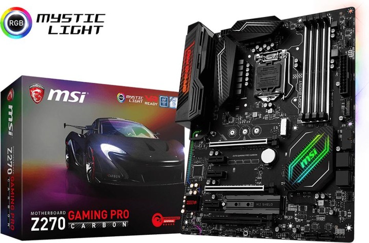 Actual product image MSI Z270 Gaming Pro Carbon (LGA 1151, Intel Z270, ATX)