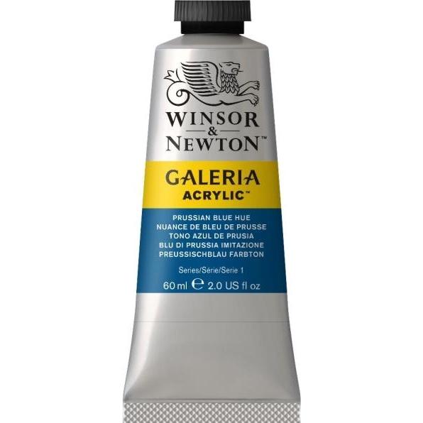 Winsor & Newton, Colore + Vernice per fai da te, Galeria Acrylic 60Ml Prussian Blue 541 (60 ml)