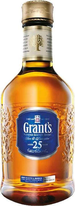 Immagine prodotto Grant's 25 Years Old Blended Scotch Whisky 40% Vol. 0,7l in scatola di legno (Miscelato Whisky)