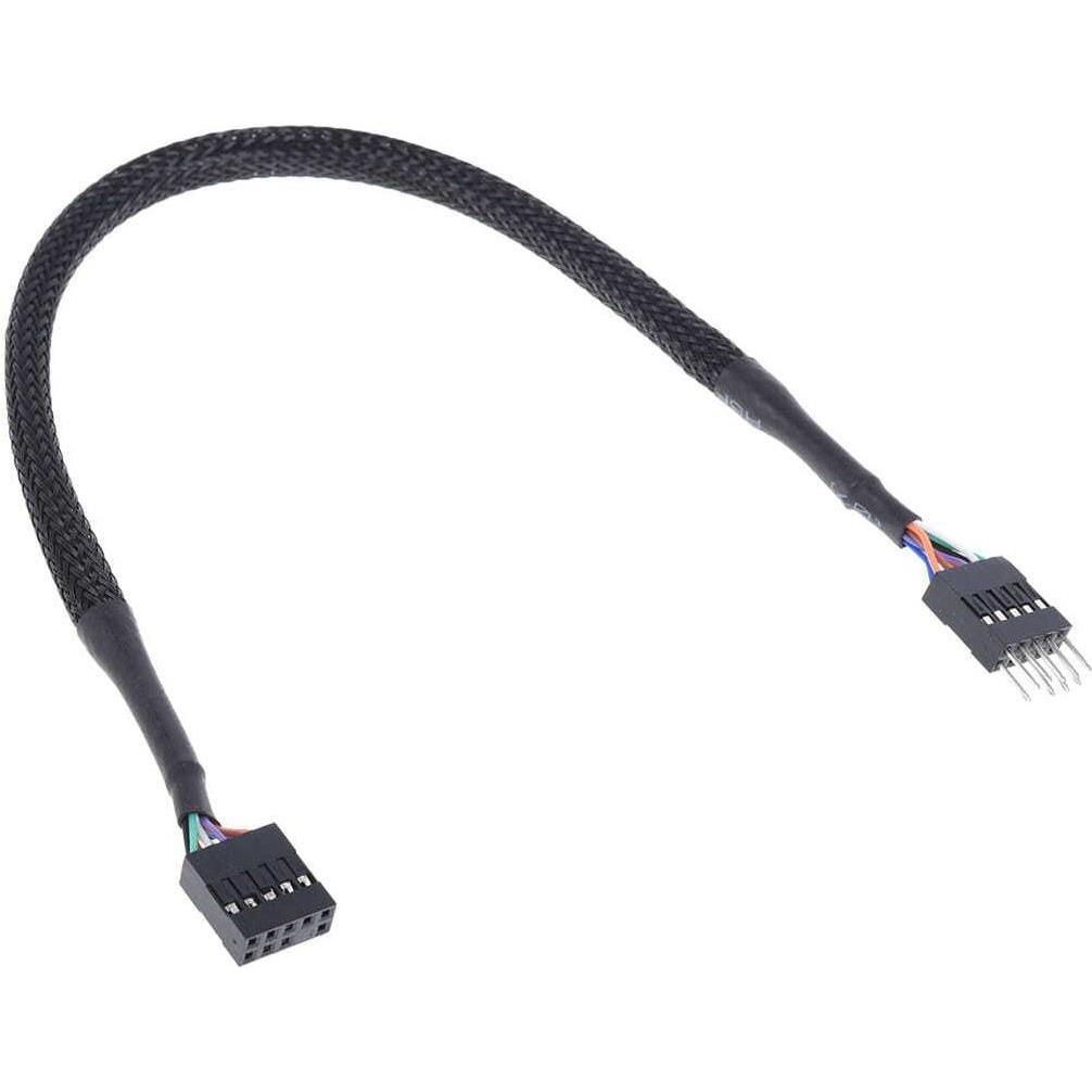 Phobya HD Audio Verl??ngerung Buchse/Stecker 30cm - Schwarz, Mainboard Zubehör