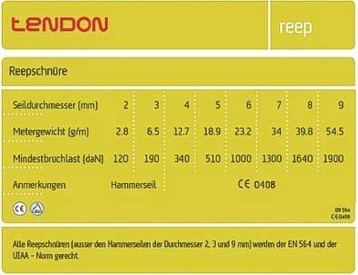 Image du produit Tendon Cordelette de 7 mm de diamètre
