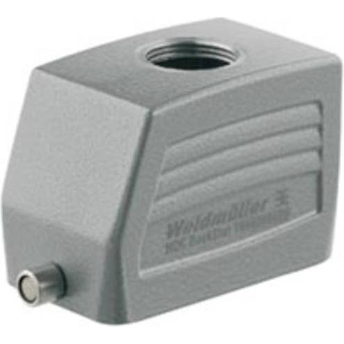 Weidmüller Alloggiamento del gommino, staffa longitudinale, alluminio IP66 1787620000, Cavo + Spina elettrica, Grigio