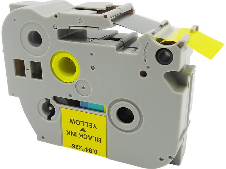 Neutral PTOUCH TZE651 24mm GELB-SCHWARZ (2.40 cm, Gelb)