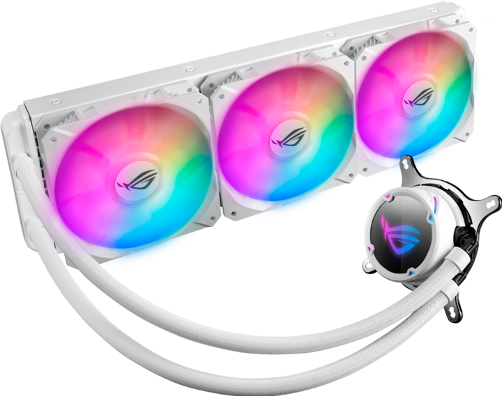 Actual product image ASUS ROG Strix LC 360 RGB White Edition Complete water cooling