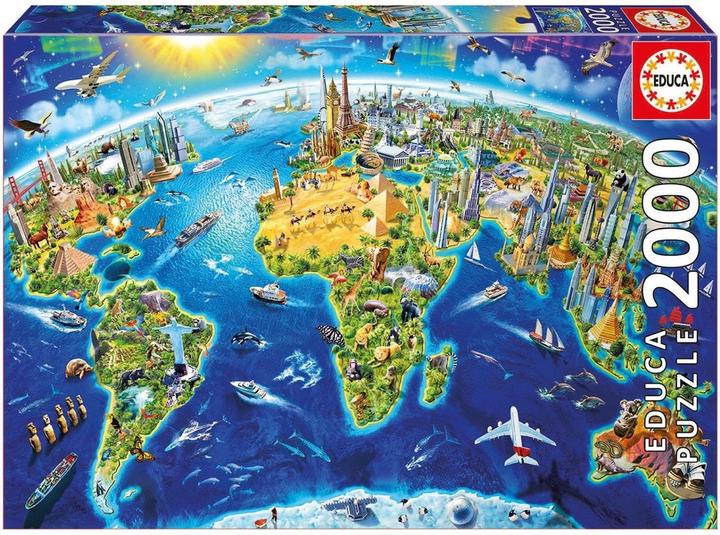 Produktbild Educa World Landmarks Globe (2000 Teile)