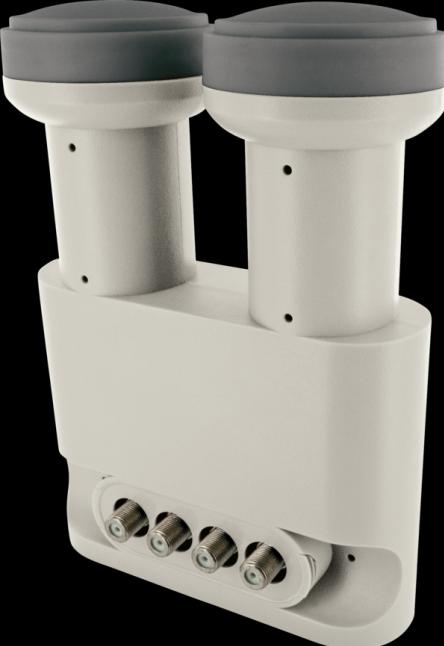 Produktbild Schwaiger Digitales Monoblock Quad LNB (Quattro LNB, 40mm)