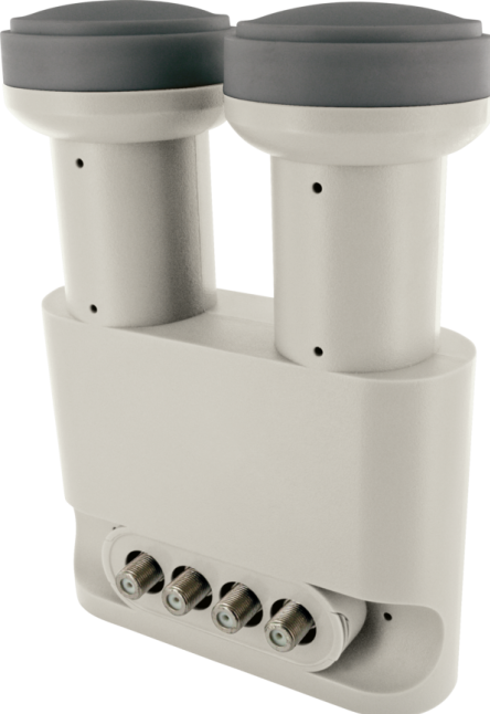 Actual product image Schwaiger Digital Monoblock Quad LNB (Quattro LNB, 40mm)
