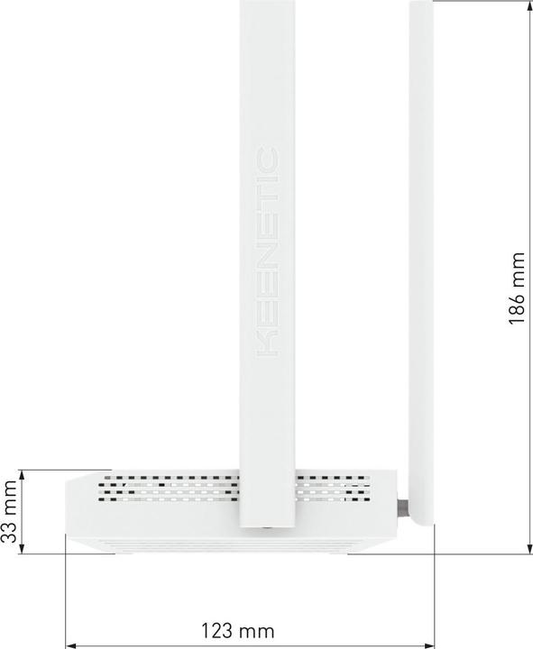 Productafbeelding Keenetic Speedster Kn-3012 router 4 poorten 1Gbps