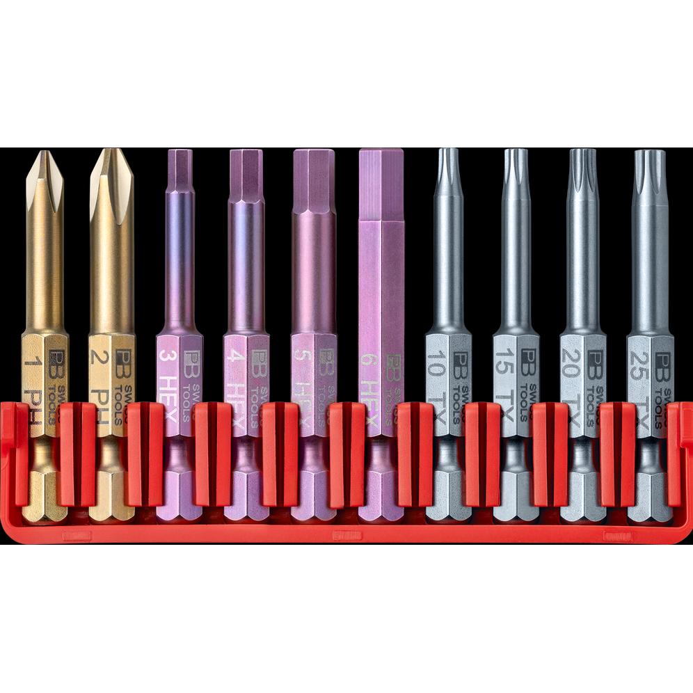 PB Swiss Tools, Bits, Bitset (TX15, TX20, TX25, HX 3, HX 4, HX 5, HX 6, PH1, PH2, TX10)